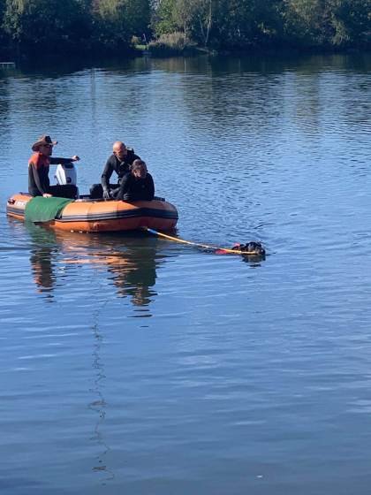 Entraînement au remorquage du bateau