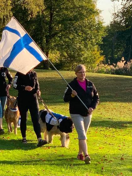 Défilé de la délégation finlandaise